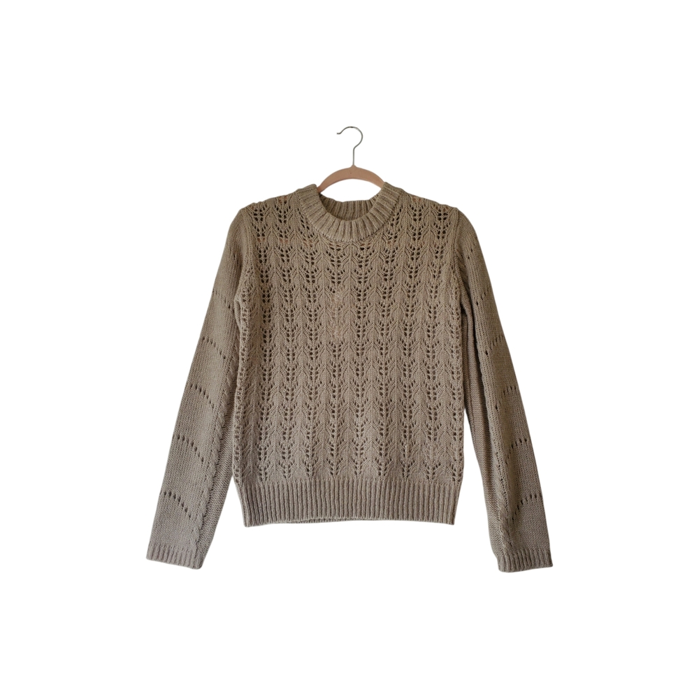 New English Factory Heather Gray Knit Long Sleeve Soft Sweater‎ Size Small NWT